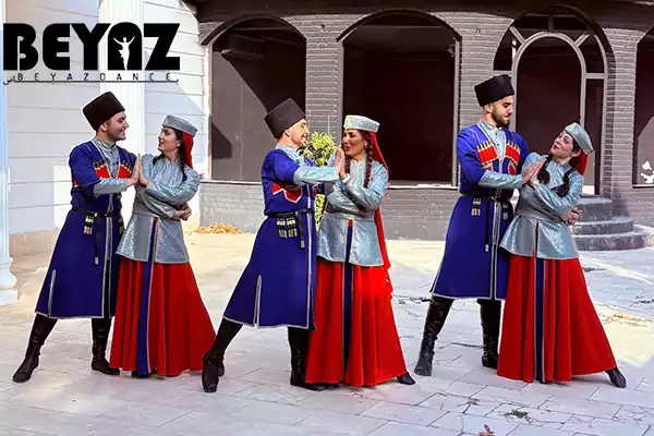 آموزش رقص گروه رقص آذربایجانی بیاض